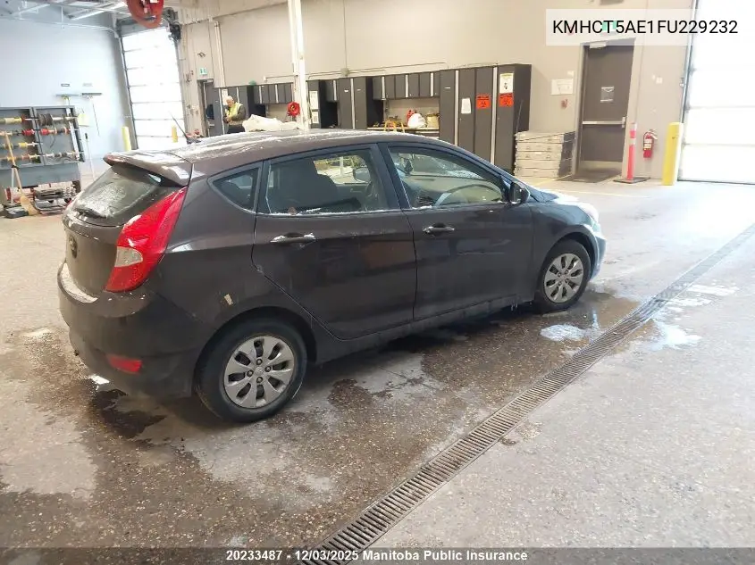 KMHCT5AE1FU229232 2015 Hyundai Accent Gl