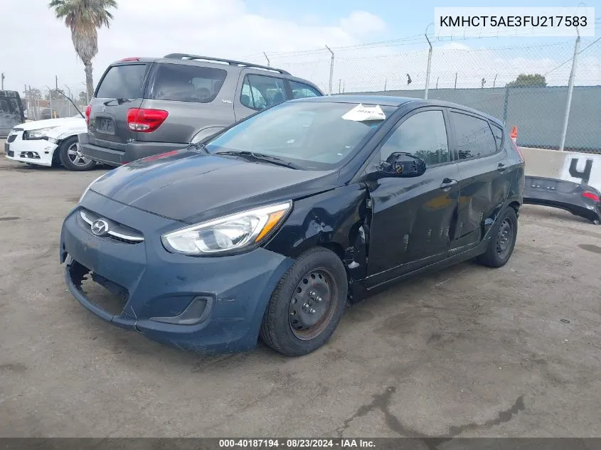 KMHCT5AE3FU217583 2015 Hyundai Accent Gs