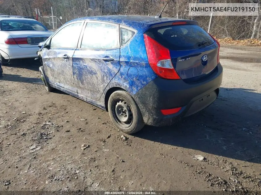 KMHCT5AE4FU219150 2015 Hyundai Accent Gs