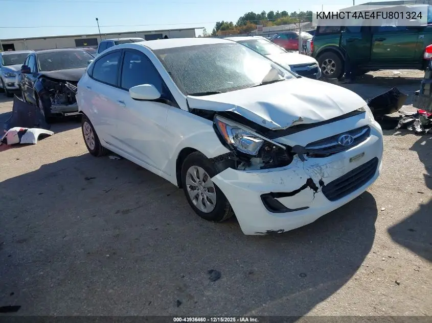 KMHCT4AE4FU801324 2015 Hyundai Accent Gls
