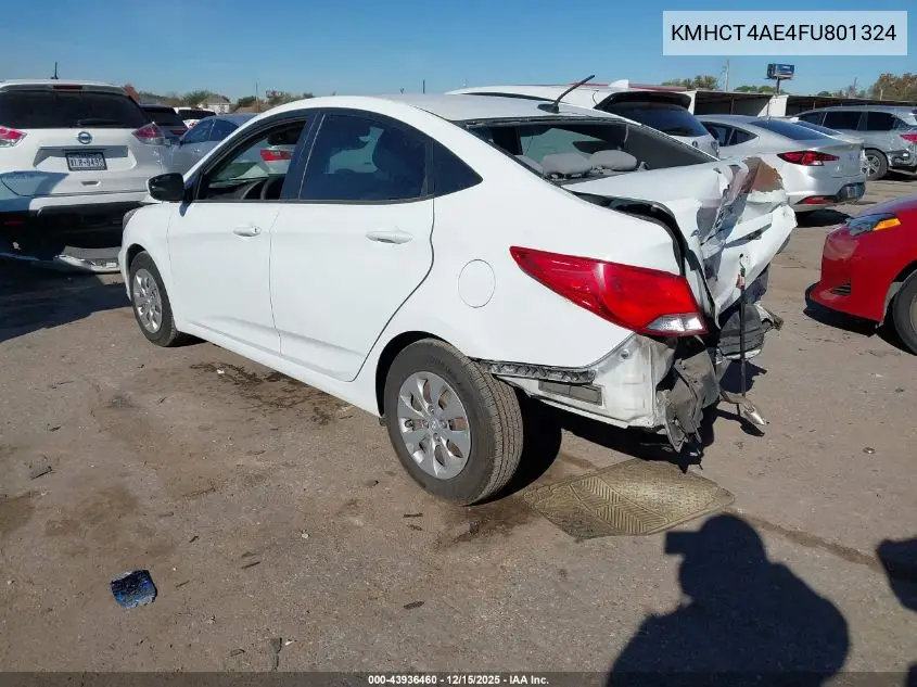 KMHCT4AE4FU801324 2015 Hyundai Accent Gls