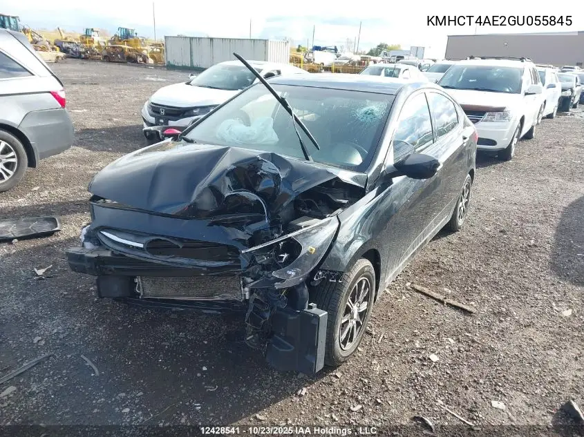 KMHCT4AE2GU055845 2016 Hyundai Accent Gl