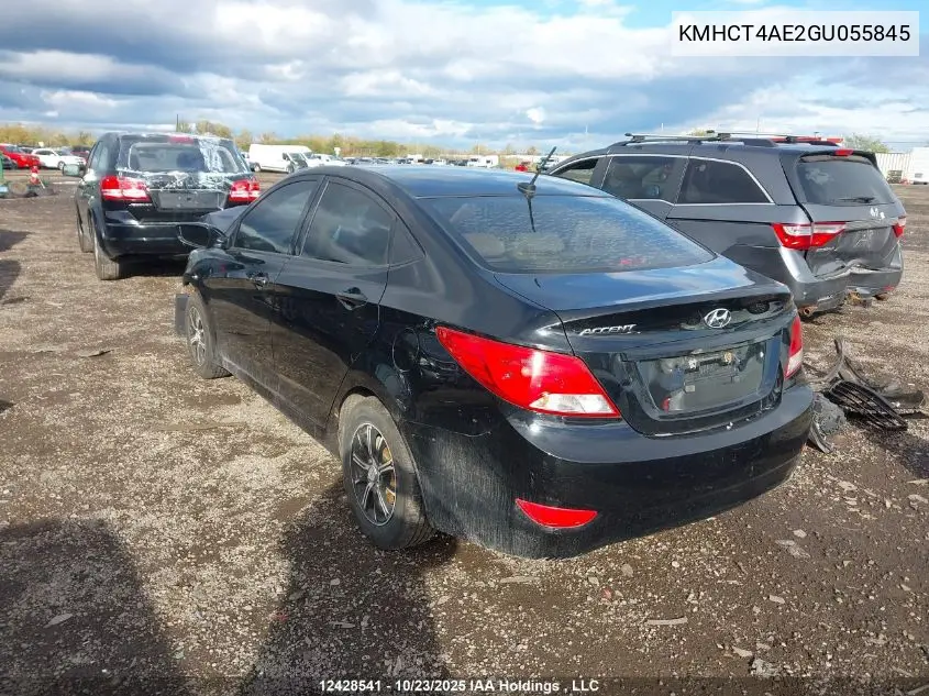 KMHCT4AE2GU055845 2016 Hyundai Accent Gl