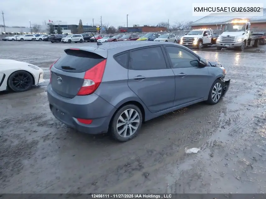 KMHCU5AE1GU263802 2016 Hyundai Accent Gls