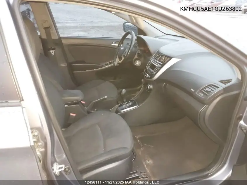 KMHCU5AE1GU263802 2016 Hyundai Accent Gls