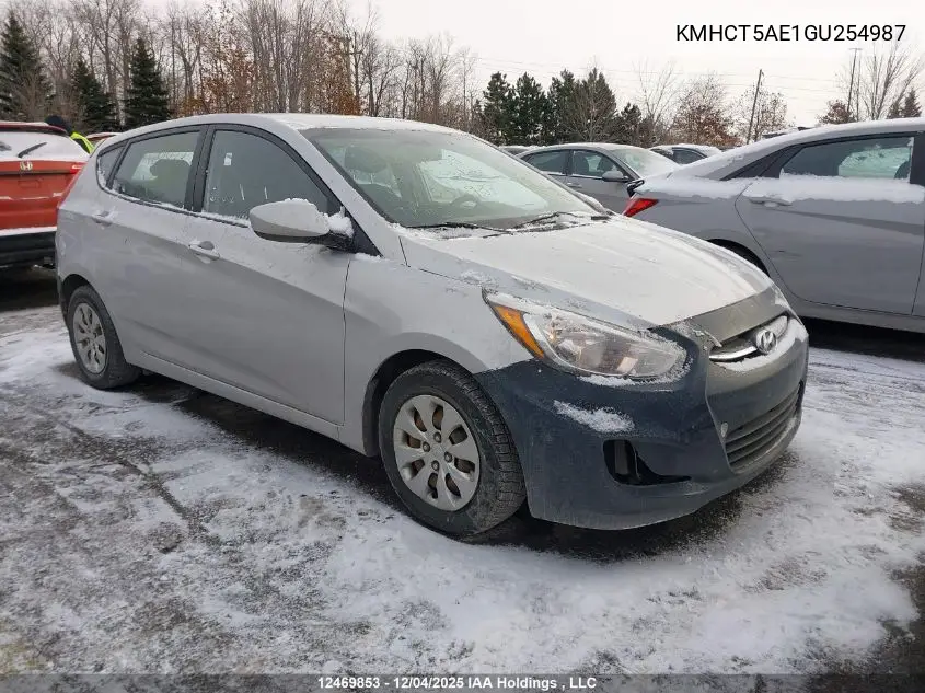 KMHCT5AE1GU254987 2016 Hyundai Accent Se
