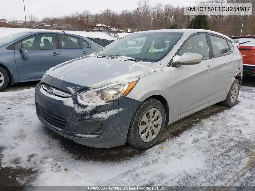 KMHCT5AE1GU254987 2016 Hyundai Accent Se