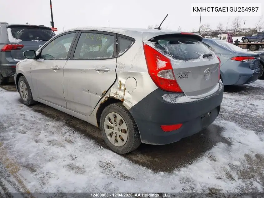 KMHCT5AE1GU254987 2016 Hyundai Accent Se