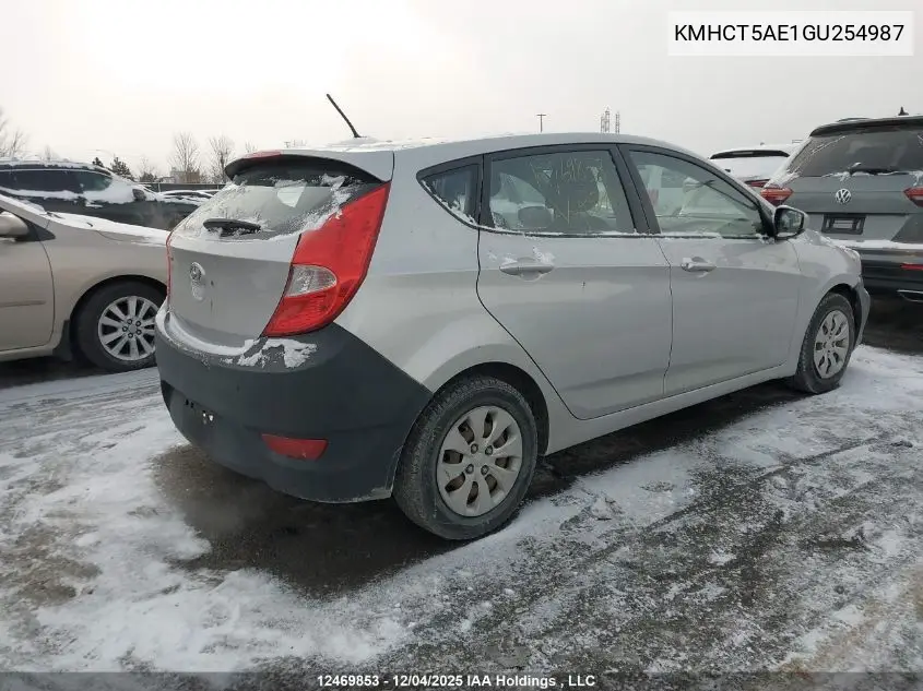 KMHCT5AE1GU254987 2016 Hyundai Accent Se