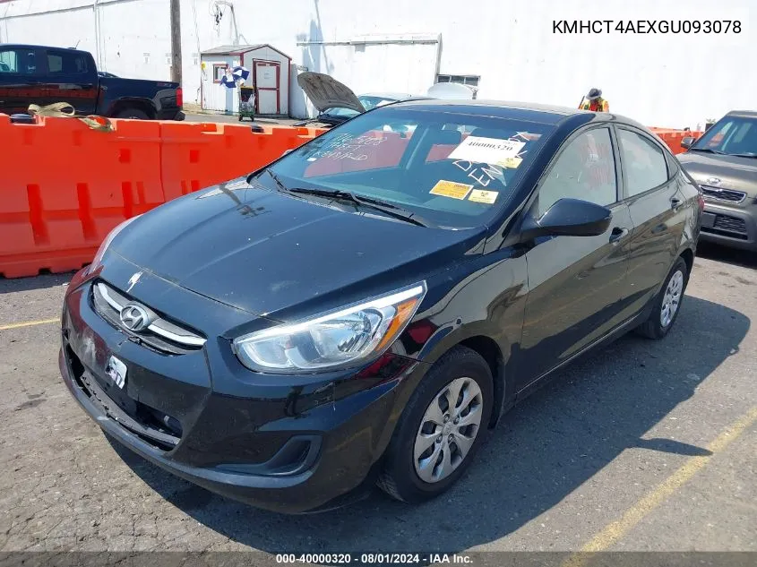 KMHCT4AEXGU093078 2016 Hyundai Accent Se