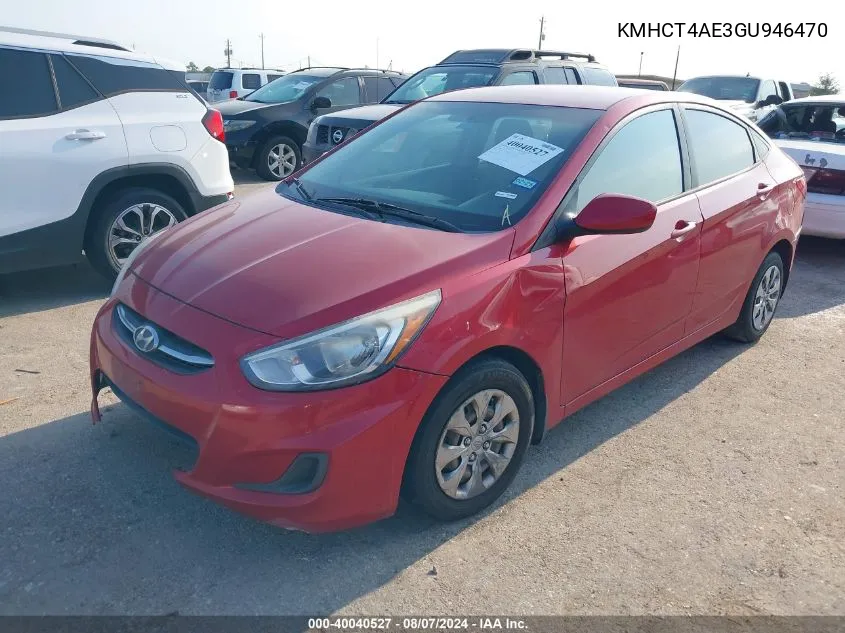 KMHCT4AE3GU946470 2016 Hyundai Accent Se