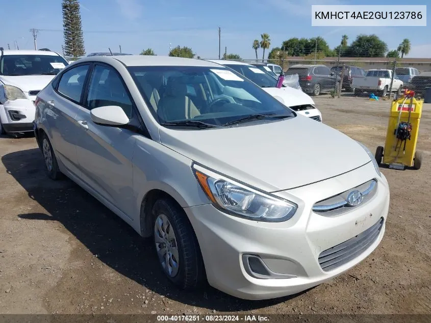 KMHCT4AE2GU123786 2016 Hyundai Accent Se