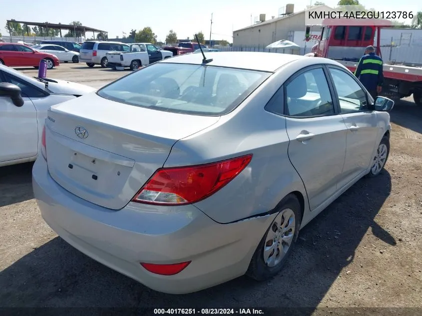 KMHCT4AE2GU123786 2016 Hyundai Accent Se