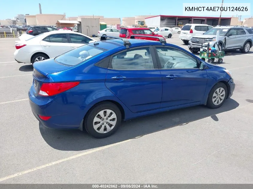 KMHCT4AE7GU124626 2016 Hyundai Accent Se