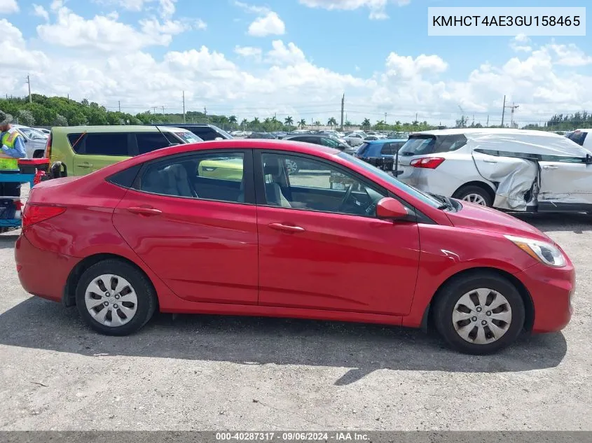 KMHCT4AE3GU158465 2016 Hyundai Accent Se