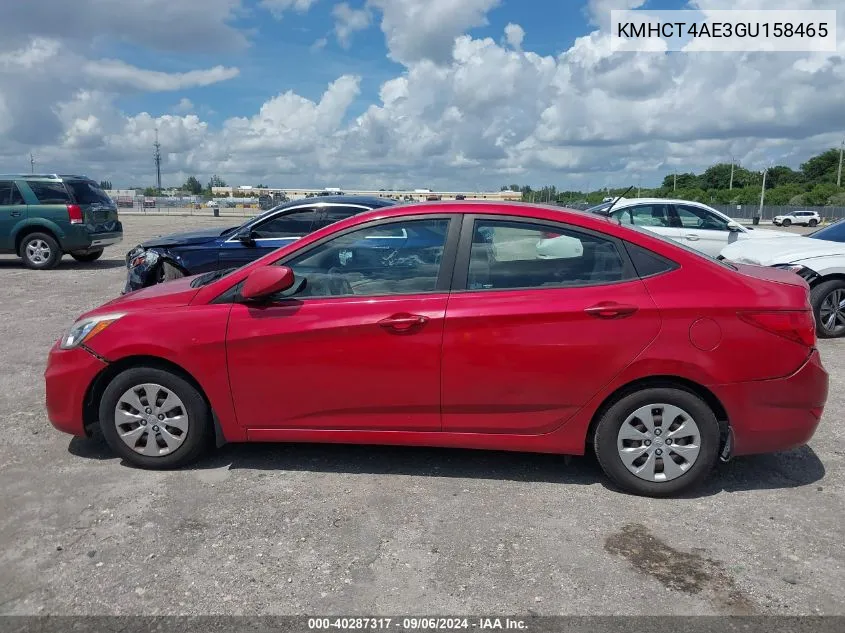 KMHCT4AE3GU158465 2016 Hyundai Accent Se