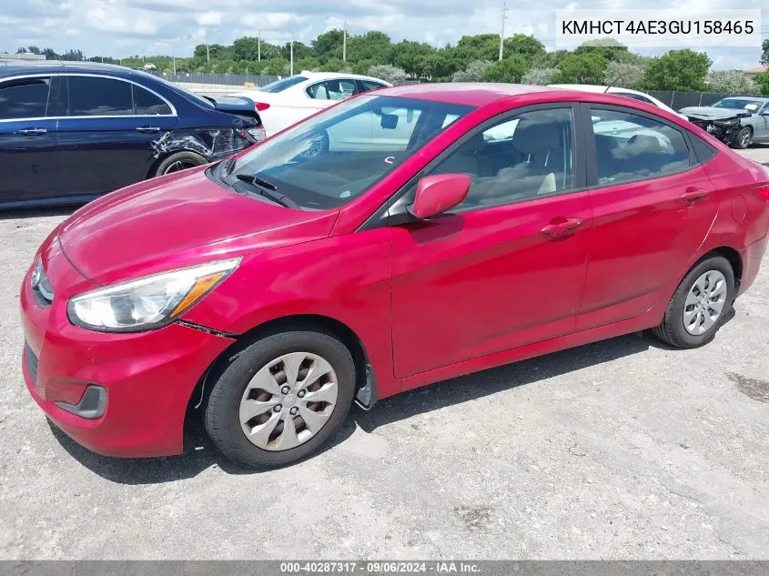 KMHCT4AE3GU158465 2016 Hyundai Accent Se