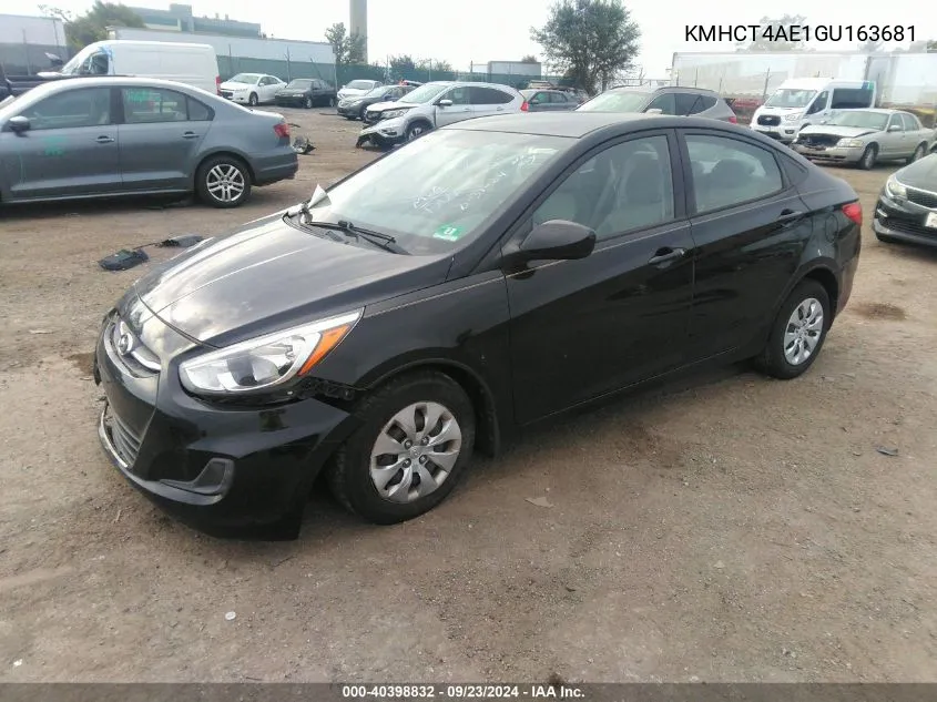 KMHCT4AE1GU163681 2016 Hyundai Accent Se