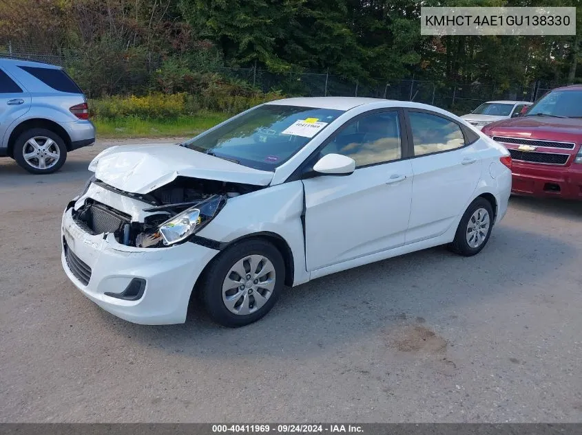 KMHCT4AE1GU138330 2016 Hyundai Accent Se