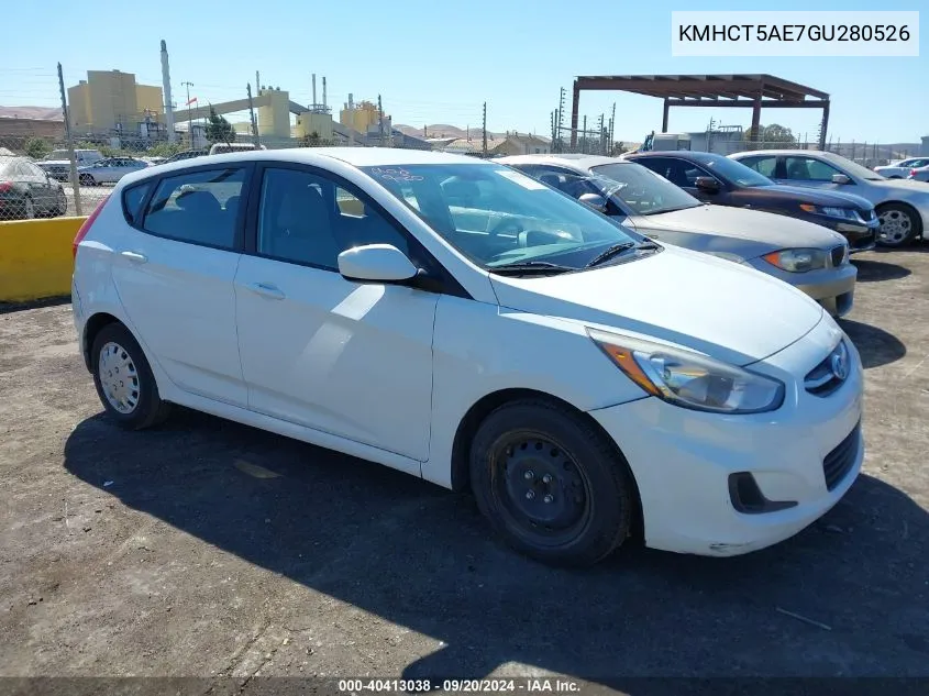 KMHCT5AE7GU280526 2016 Hyundai Accent Se