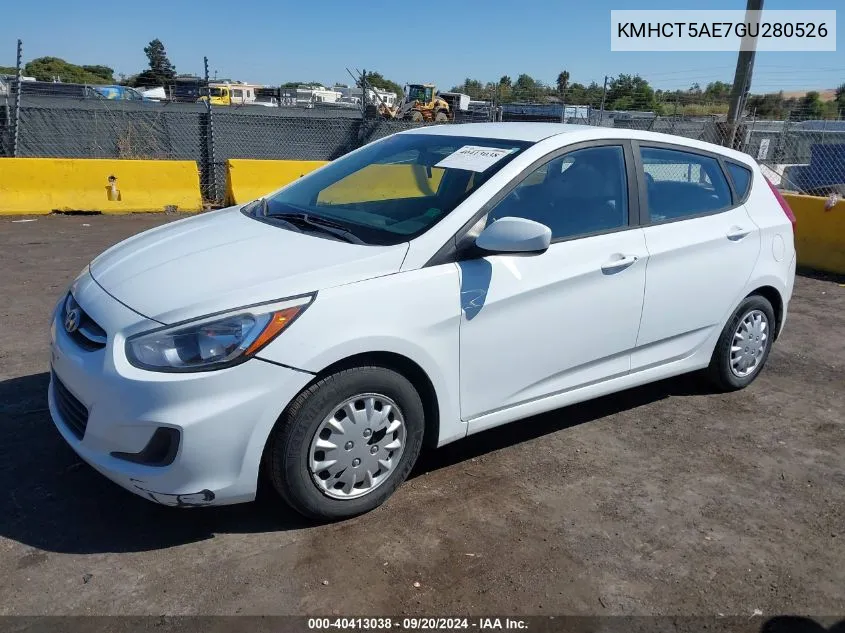 KMHCT5AE7GU280526 2016 Hyundai Accent Se