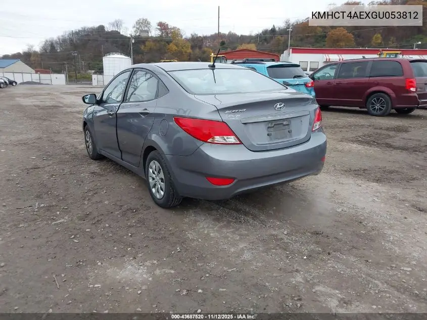 KMHCT4AEXGU053812 2016 Hyundai Accent Se