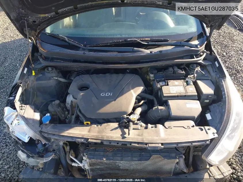 KMHCT5AE1GU287035 2016 Hyundai Accent Se