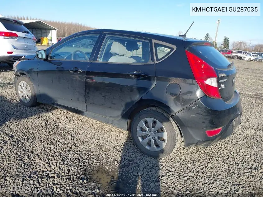 KMHCT5AE1GU287035 2016 Hyundai Accent Se