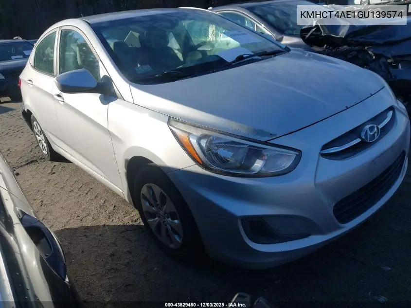 KMHCT4AE1GU139574 2016 Hyundai Accent Se