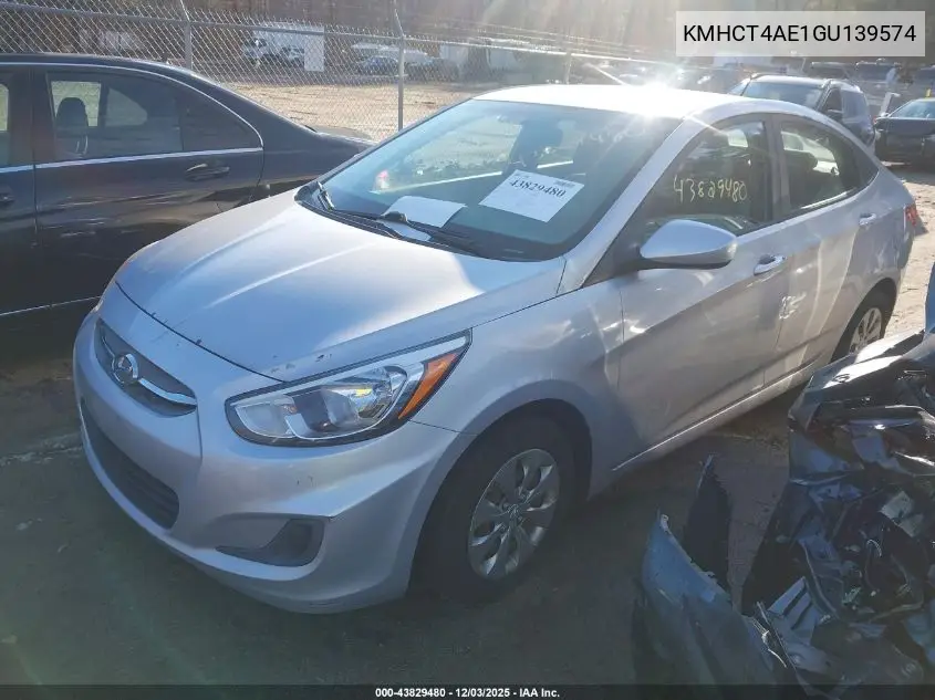 KMHCT4AE1GU139574 2016 Hyundai Accent Se