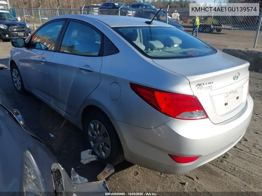 KMHCT4AE1GU139574 2016 Hyundai Accent Se
