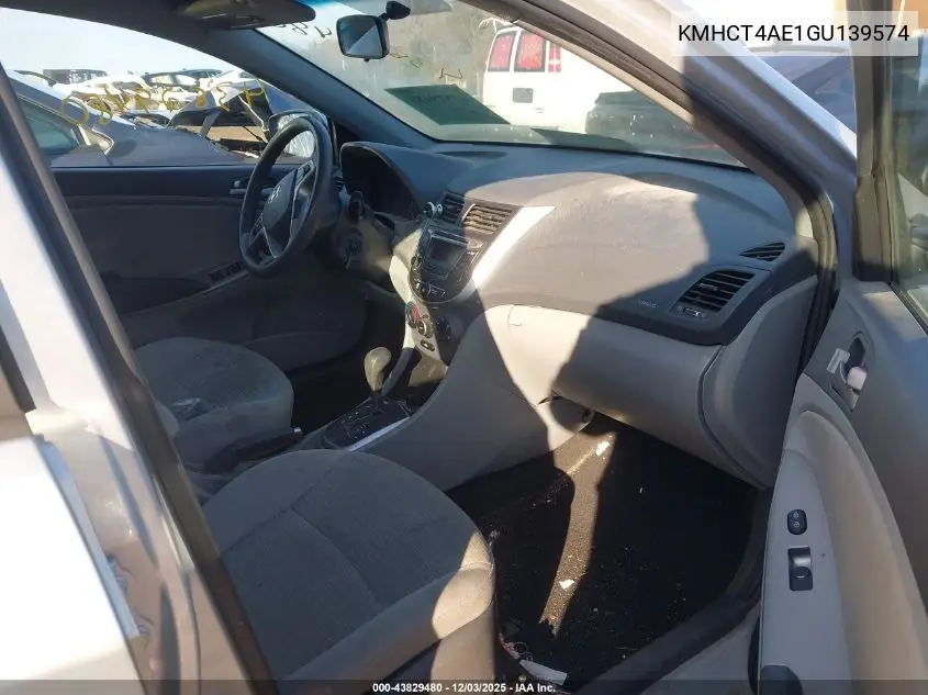 KMHCT4AE1GU139574 2016 Hyundai Accent Se