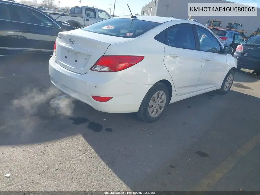 KMHCT4AE4GU080665 2016 Hyundai Accent Se
