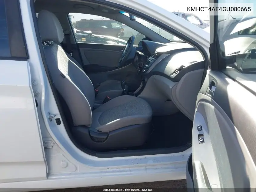 KMHCT4AE4GU080665 2016 Hyundai Accent Se