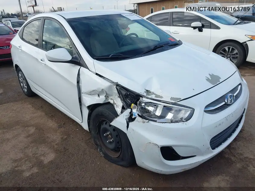KMHCT4AEXGU163789 2016 Hyundai Accent Se