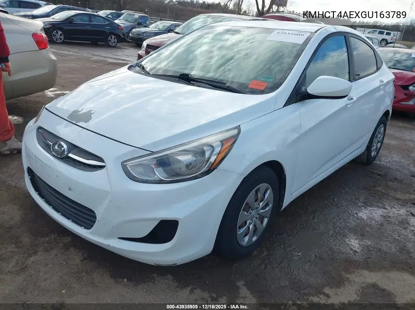 KMHCT4AEXGU163789 2016 Hyundai Accent Se