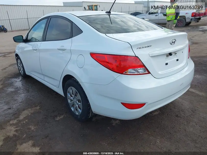 KMHCT4AEXGU163789 2016 Hyundai Accent Se