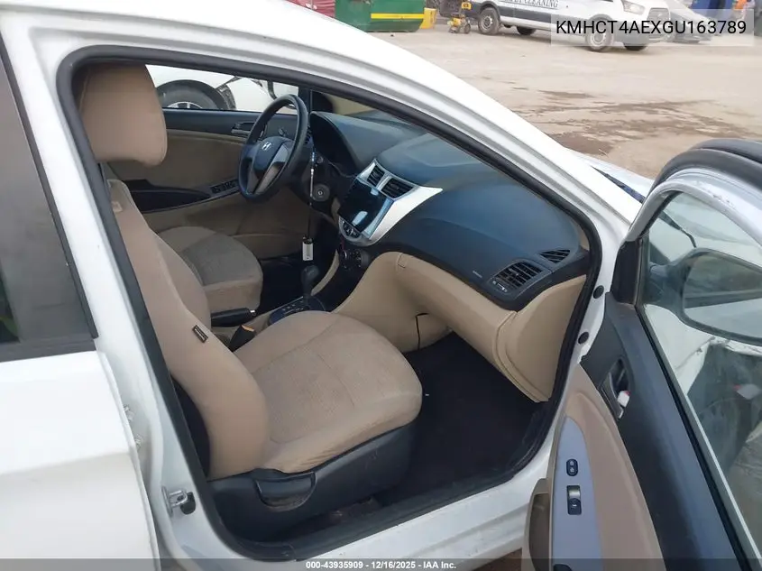 KMHCT4AEXGU163789 2016 Hyundai Accent Se