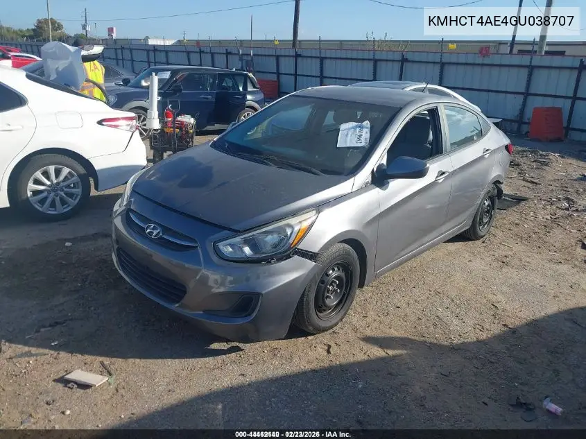 KMHCT4AE4GU038707 2016 Hyundai Accent Se