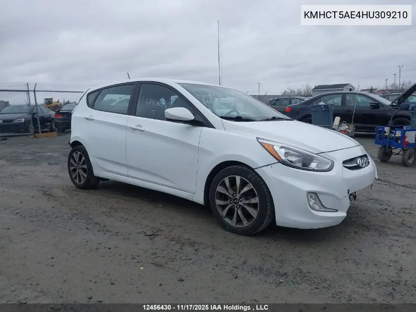 KMHCT5AE4HU309210 2017 Hyundai Accent Se