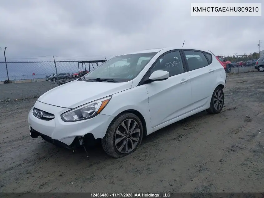 KMHCT5AE4HU309210 2017 Hyundai Accent Se