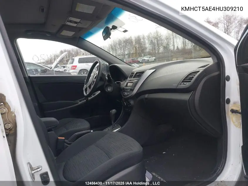 KMHCT5AE4HU309210 2017 Hyundai Accent Se