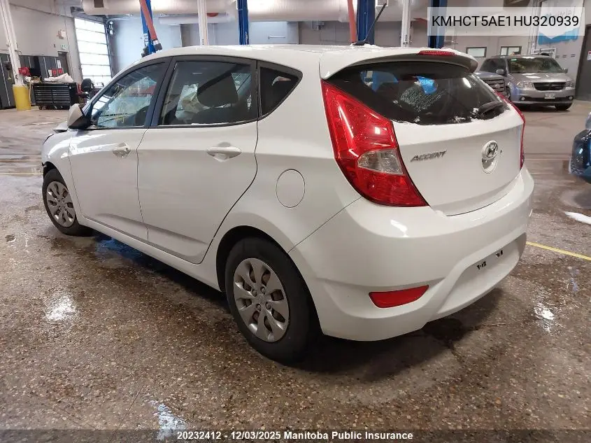 KMHCT5AE1HU320939 2017 Hyundai Accent Gl