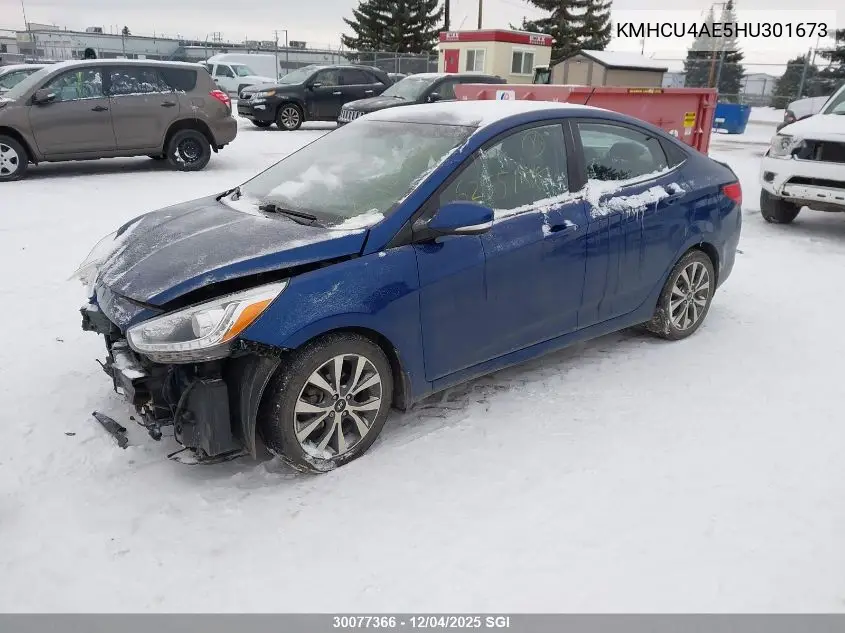 KMHCU4AE5HU301673 2017 Hyundai Accent Se