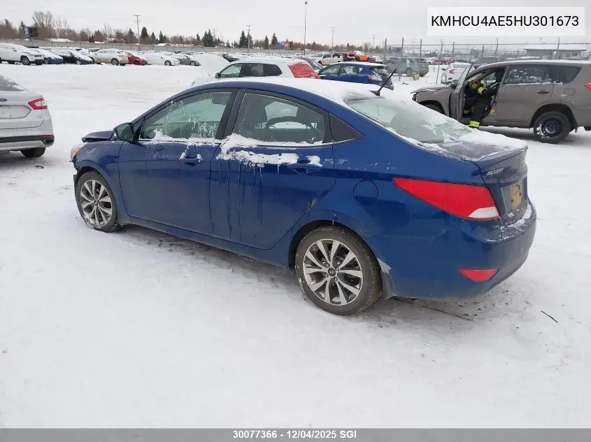 KMHCU4AE5HU301673 2017 Hyundai Accent Se