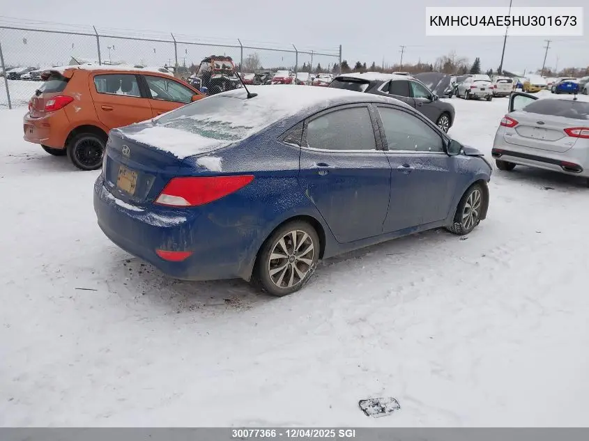 KMHCU4AE5HU301673 2017 Hyundai Accent Se
