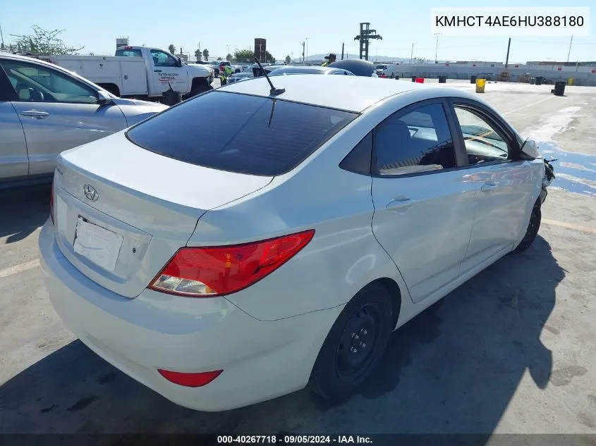 2017 Hyundai Accent Se VIN: KMHCT4AE6HU388180 Lot: 40267718