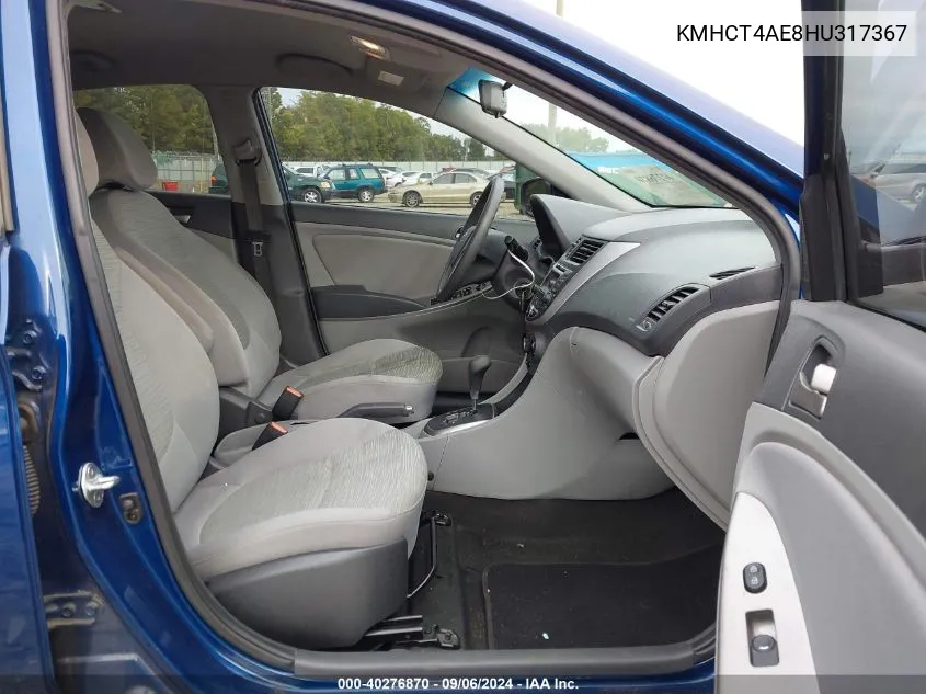 KMHCT4AE8HU317367 2017 Hyundai Accent Se