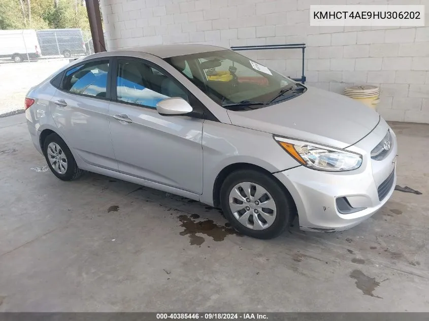 2017 Hyundai Accent Se VIN: KMHCT4AE9HU306202 Lot: 40385446