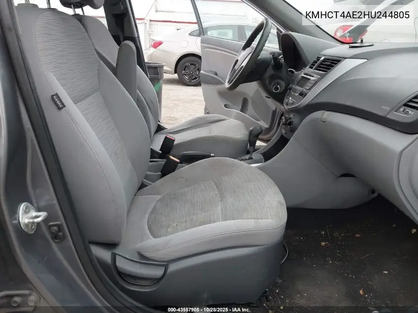 KMHCT4AE2HU244805 2017 Hyundai Accent Se